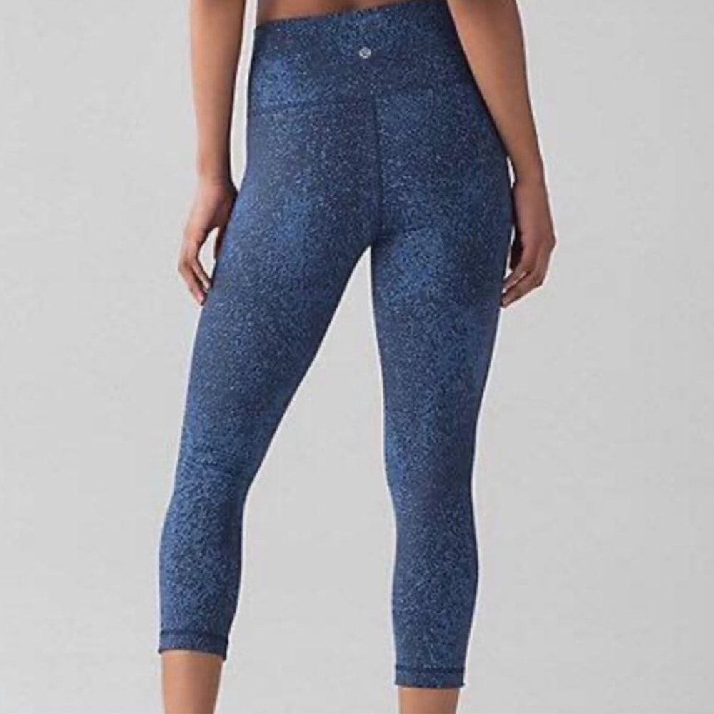 Lululemon Wunder Under Cropped Leggings 21" Size 2